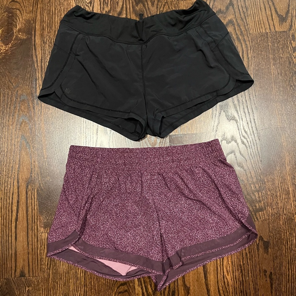 Bundle of 2 Athleta Running Shorts - Size Large